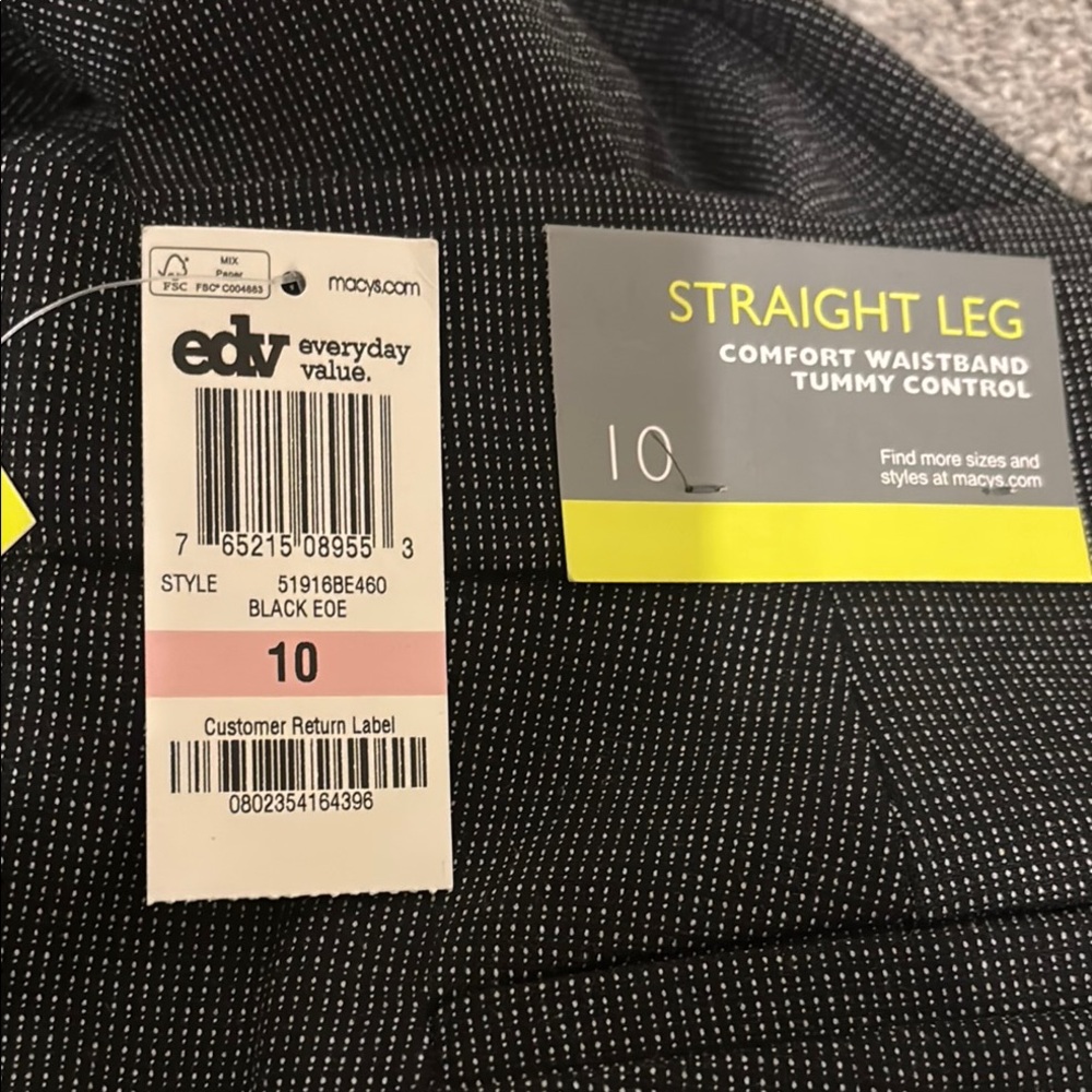 JM Collection Black Straight Leg Pants - Picture 7 of 7